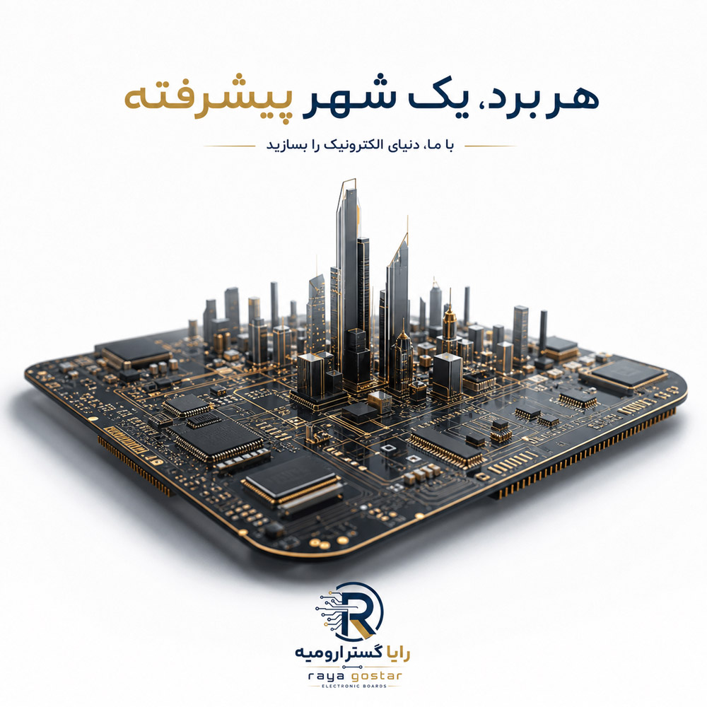 نمای صفحه اصلی وب‌سایت و ست اداری کامل در پروژه طراحی سایت بردهای الکترونیکی رایا گستر ارومیه توسط نتانیک