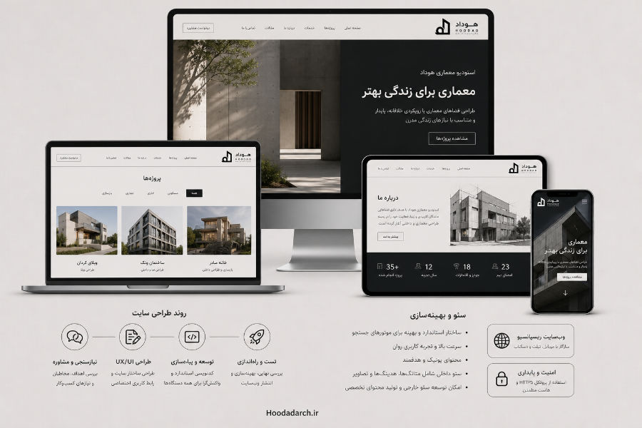 سیستم هوشمند معماری نتانیک برای شرکت معماری هوداد